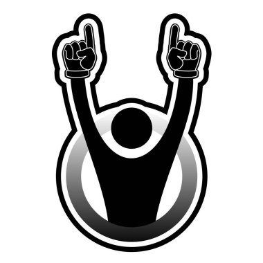 Kazanan ikon vektör illüstrasyonu