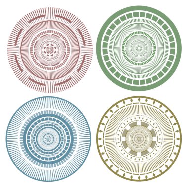 Çember sembolleri koleksiyonu ayarla