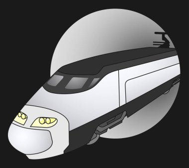 tren simgesi vektör illüstrasyonu 
