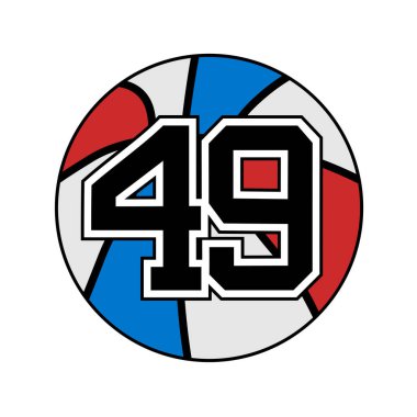 49 numaralı basketbol sembolü.