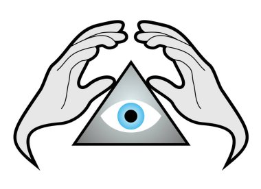 Göz çizimi vektör illüstrasyonu