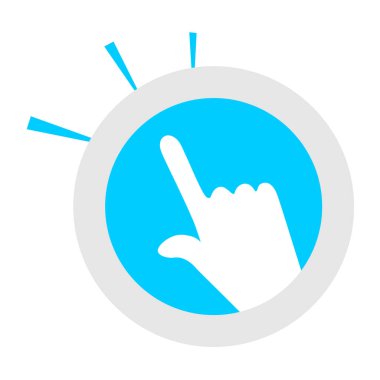 dokunmatik işaret vektör illüstrasyonu