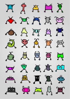 Komik renk virüsü tasarımı