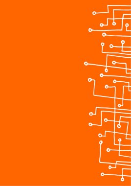 Devre kartı ile soyut bir arkaplan. vektör illüstrasyonu