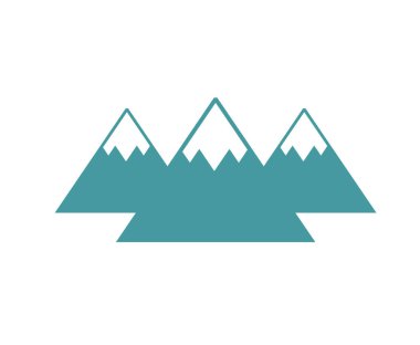 dağ ikonu vektör illüstrasyonu