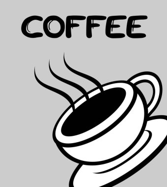 Kahve kapağı vektör illüstrasyonu