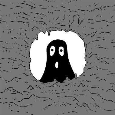 Yaratıcı yaratık vektör çizimi