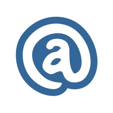 e-posta işareti vektör illüstrasyonu