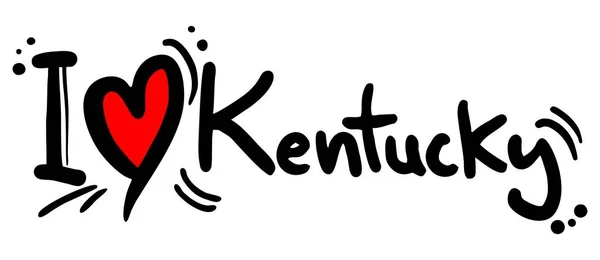 Encanta Kentucky Vector Ilustración — Vector de stock