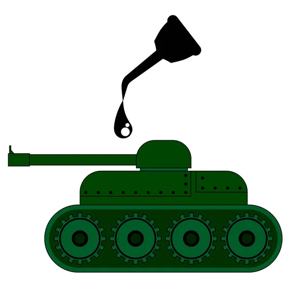 Tank Oil Vector Illustration — Stock Vector