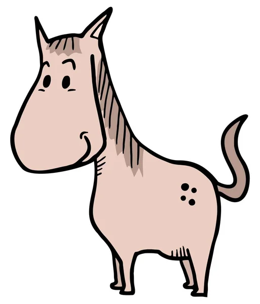 Ilustração Vetor Cavalo Pequeno —  Vetores de Stock