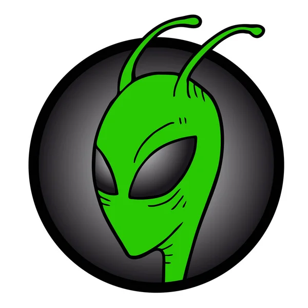 Ilustración Vector Símbolo Alienígena — Vector de stock