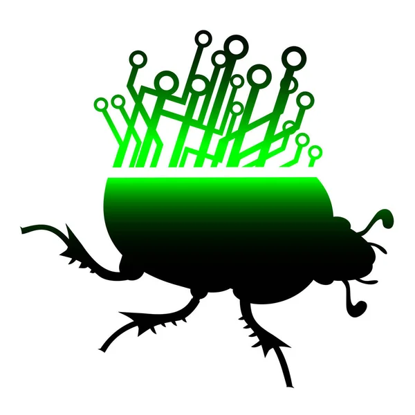 Zukünftige Käfervektorabbildung — Stockvektor
