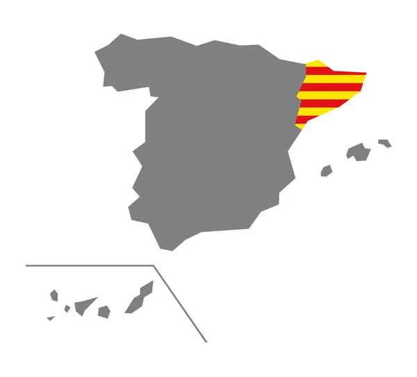 Ilustrasi Vektor Kemerdekaan Catalunya - Stok Vektor