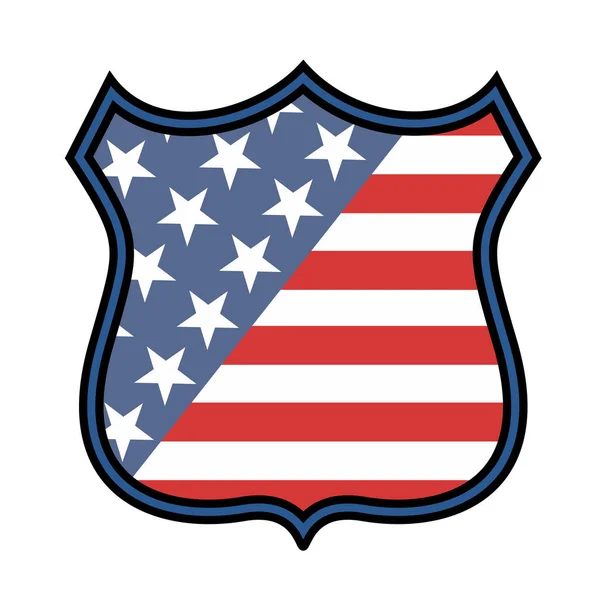 Illustration United States Emblem — Stock Vector