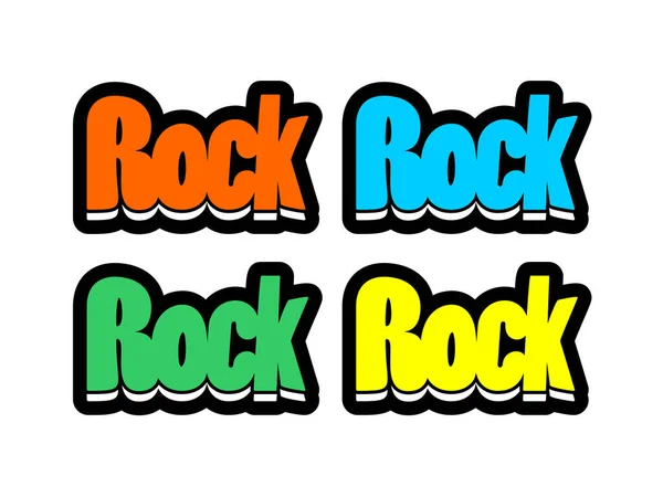 Illustration Vectorielle Symbole Rock — Image vectorielle