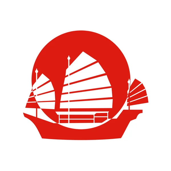 Иконка Корабля Гонконга — стоковый вектор