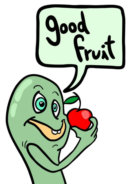 Bonne Illustration Vectorielle Fruits — Image vectorielle