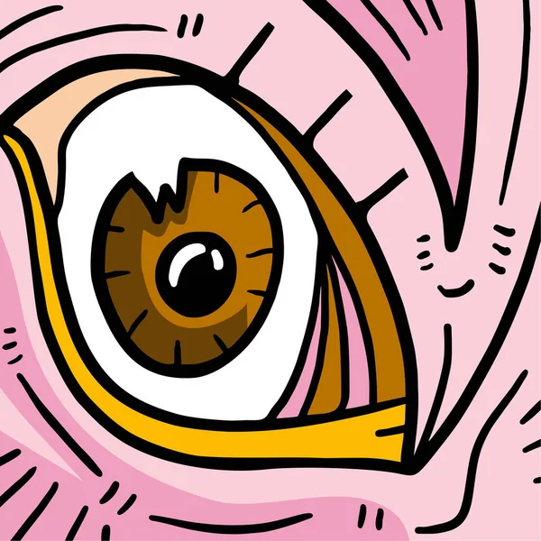 Fun Eye Vector Illustration — 스톡 벡터
