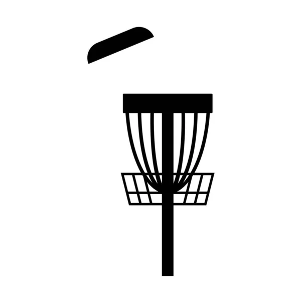 Disc Golf Sport Symbol — Vettoriale Stock