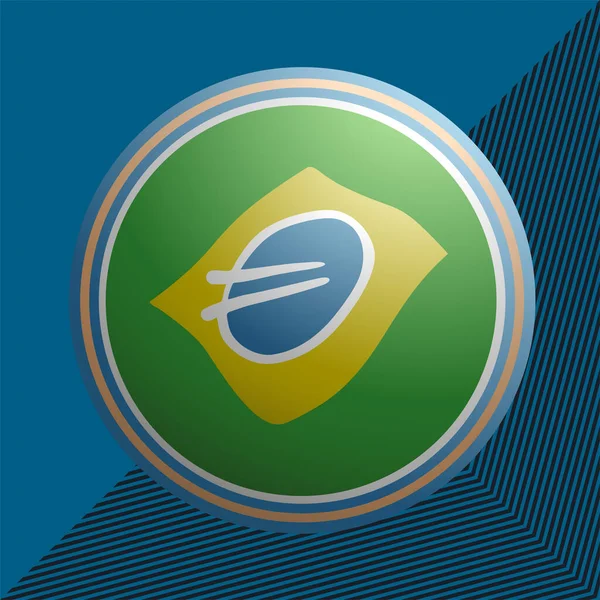 Brazil Icon Vector Illustration — Stock Vector