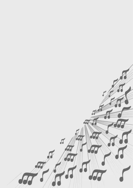 Illustration Vectorielle Fond Musical Avec Notes — Image vectorielle