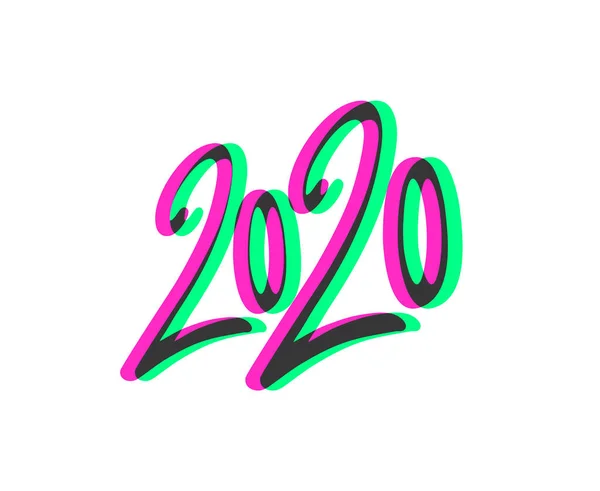 Nytt 2020 Symbol Vektor Illustration — Stock vektor