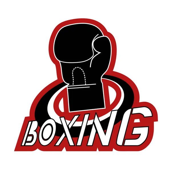 Icono Boxeo Vector Ilustración — Archivo Imágenes Vectoriales