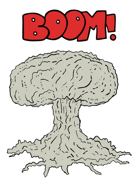 Atombomb Vektor Vektor Illustration — Stock vektor