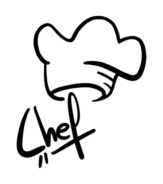 Chef Símbolo Vector Ilustración — Vector de stock