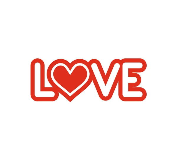 Cool Love Message Vector Illustration — 스톡 벡터