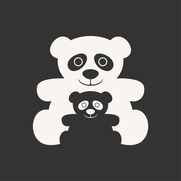 Σύμβολο Της Οικογένειας Panda — Διανυσματικό Αρχείο