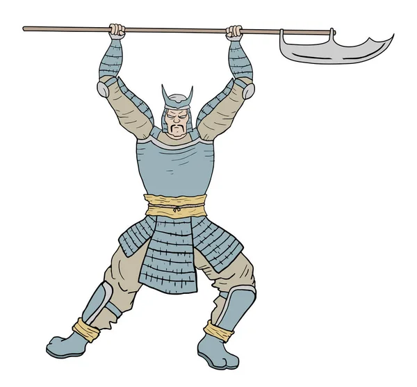 Ilustracja Wektora Samurajów — Wektor stockowy