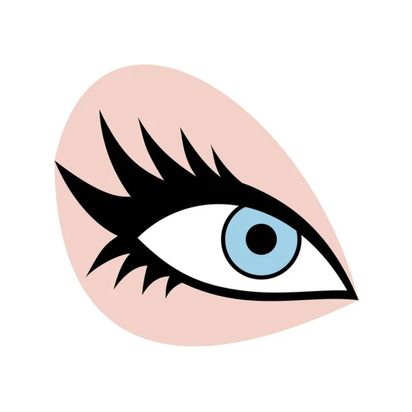 Female Eye Icon Vector Illustration — Stock Vector