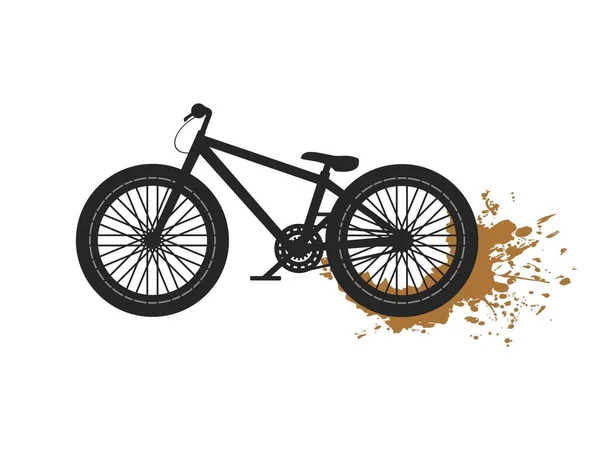 Design Des Dirt Jump Fahrrads — Stockvektor