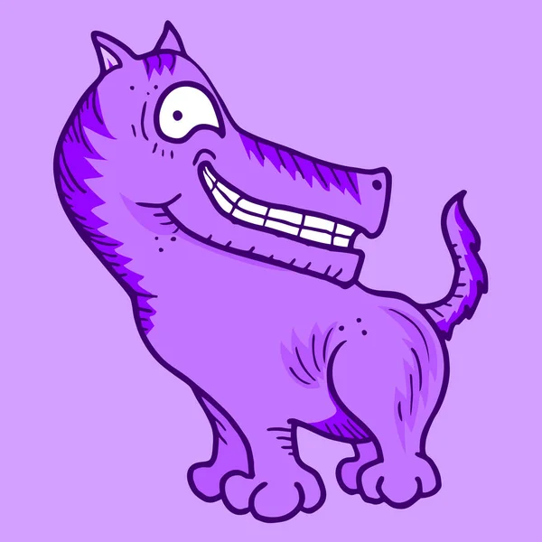 Illustration Vectorielle Loup Violet — Image vectorielle