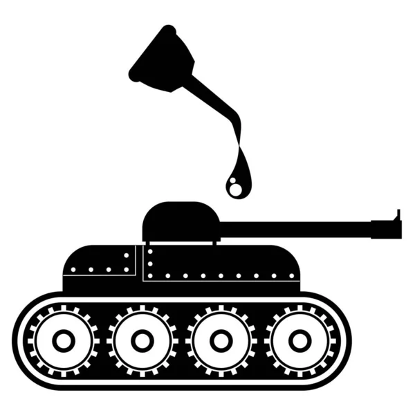 Olie Oorlog Vector Illustratie — Stockvector