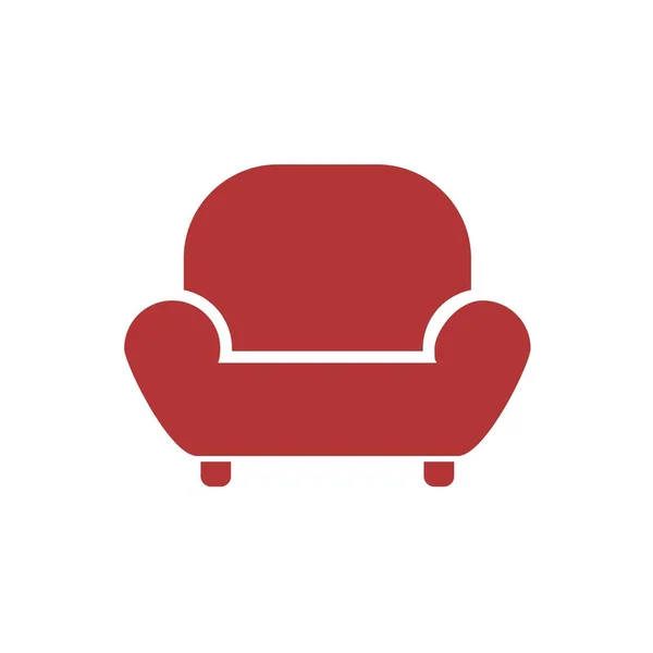 Tvůrčí Design Sofa Ilustrace — Stockový vektor