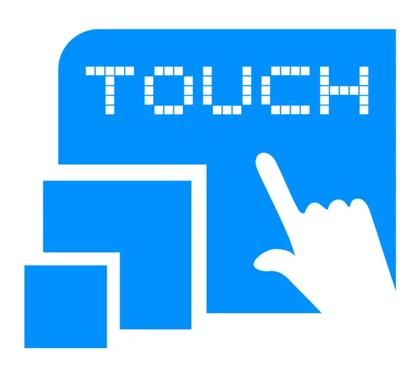 Kreativ Touch Symbol Vektor Illustration — Stock vektor