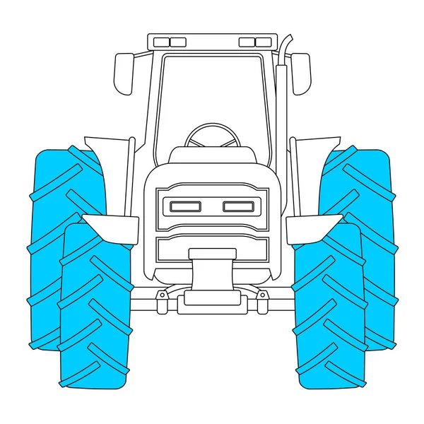 Creatieve Tractor Vector Illustratie — Stockvector