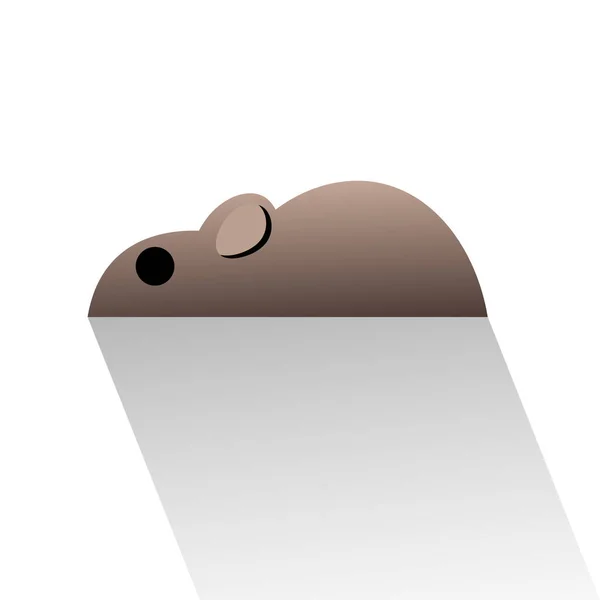 Rat Icône Conception Vectoriel Illustration — Image vectorielle