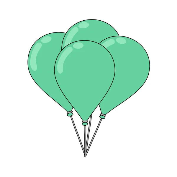 Illustration Vectorielle Ballon Volant — Image vectorielle