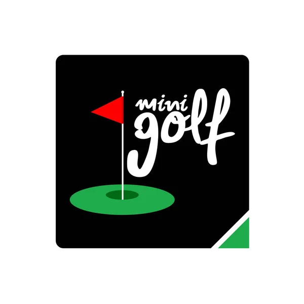 Mini Golf Icono Vector Ilustración — Archivo Imágenes Vectoriales