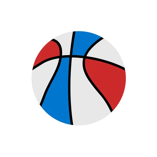 Basketbal Pictogram Vector Illustratie — Stockvector