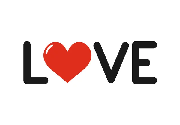 クールな愛のメッセージベクトルイラスト — ストックベクタ
