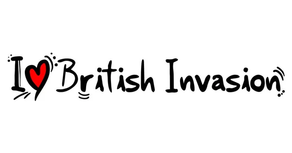 Invasión Británica Estilo Música — Archivo Imágenes Vectoriales