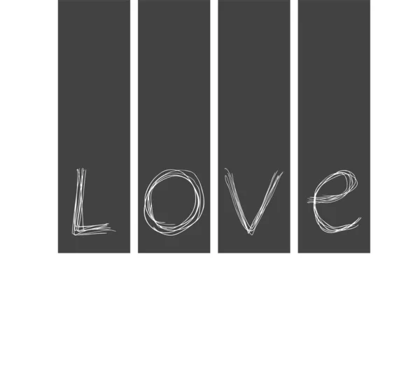 Love Message Symbol Vector Illustration — Vettoriale Stock