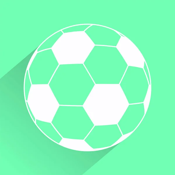 Векторная Иллюстрация Зелёного Футбола — стоковый вектор