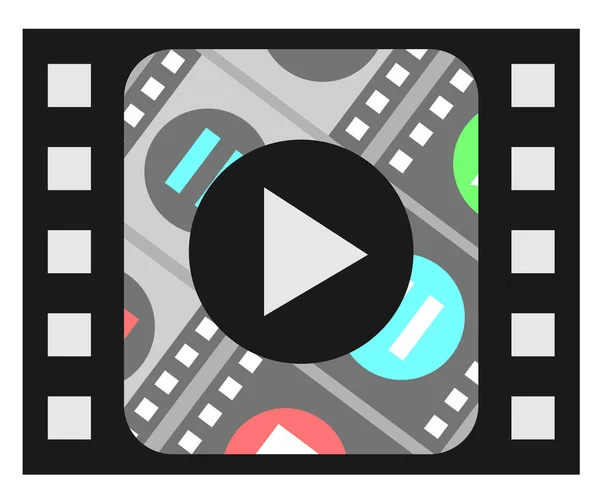 Ikona Videokamery Jednoduchá Ilustrace Filmů Vektorové Ikony Pro Web Design — Stockový vektor