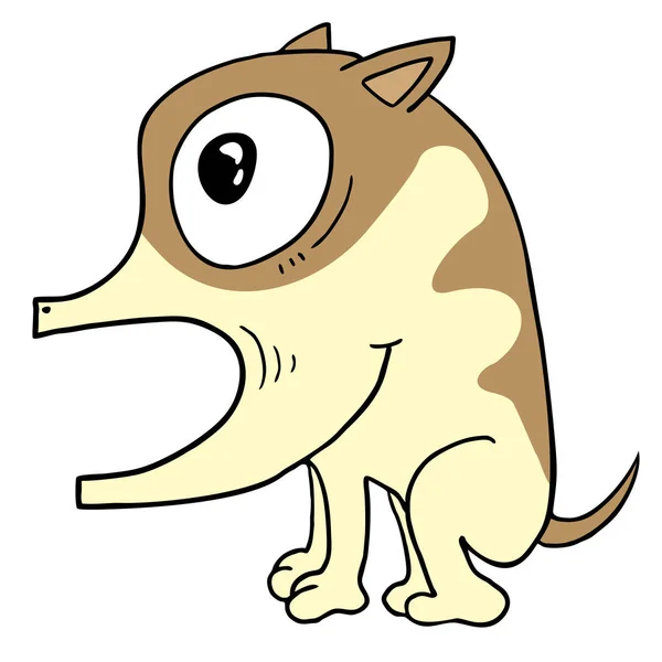 Desenho Animado Cão Vetor Ilustração — Vetor de Stock